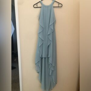 Highlow mint green dress